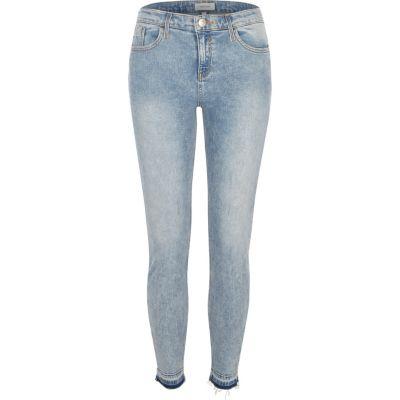 River Island Womens Acid Wash Amelie Super Skinny Jeans