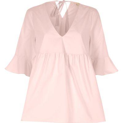 River Island Womens Tie Back Smock Top