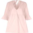 River Island Womens Tie Back Smock Top
