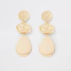 River Island Womens Gold Colour Scattered Pearl Drop Earrings