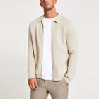 River Island Mens Slim Fit Long Sleeve Knitted Overshirt