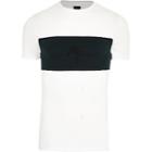 River Island Mens White 'maison Riviera' Muscle Fit T-shirt