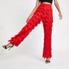 River Island Womens All Over Fringe Wide Leg Trousers