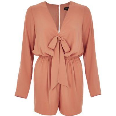 River Island Womens Tied Front Romper