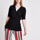River Island Womens Short Sleeve Tie Waist Blouse
