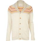River Island Mens Textured Aztec Cardigan