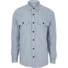 River Island Mens Stripe Long Sleeve Shacket