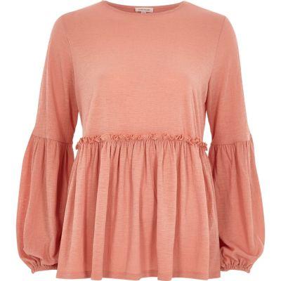 River Island Womens Balloon Sleeve Smock Top