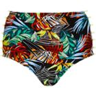 River Island Womens Tropical High Waisted Bikini Bottoms