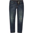 River Island Mens Skinny Pocket Embroidered Rip Jeans