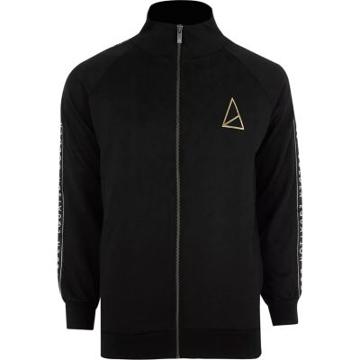River Island Mens Golden Equation Zip Up Track Top