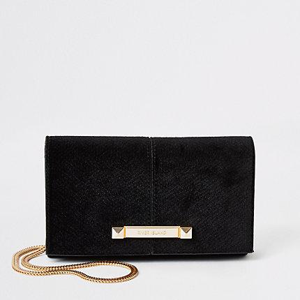 River Island Womens Velvet Boxy Mini Cross Body Bag