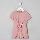 River Island Mini Girls Knot Front Playsuit