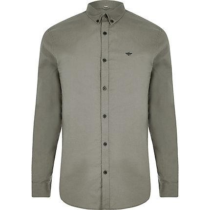 River Island Mens Button-down Collar Long Sleeve Shirt