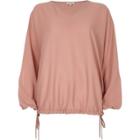 River Island Womens Textured Ruched Sleeve Top