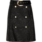 River Island Womens Lace Buttoned Mini Skirt