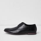 River Island Mens Perforated Panel Smart Lace-up Shoes