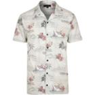 River Island Mens Hawaiian Print Polo Shirt