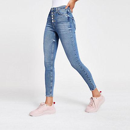 River Island Womens. Hailey High Rise Jeans