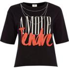 River Island Womens 'amour Tendre' Chain Necklace T-shirt