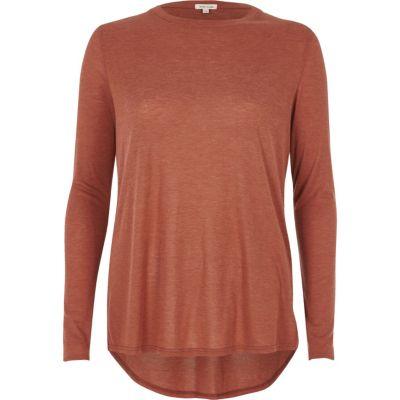 River Island Womens Copper Basic Top