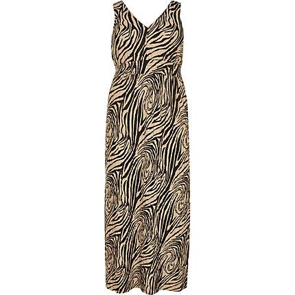 River Island Womens Plus Zebra Print Maxi Dress