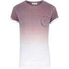 River Island Mensbrown Faded Chest Print T-shirt