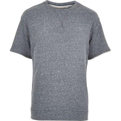 River Island Mens Loopback Short Sleeve Sweatshirt