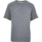 River Island Mens Loopback Short Sleeve Sweatshirt