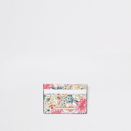 River Island Womens Floral Travel Card Holder