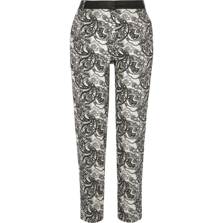 River Island Womens Paisley Print Cigarette Pants