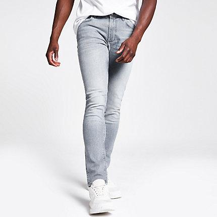 River Island Mens Sid Skinny Acid Jeans
