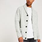 River Island Mens Knitted Shawl Collar Cardigan