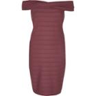 River Island Womens D-ring Bardot Bodycon Dress