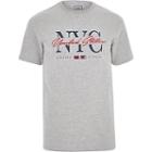 River Island Mens 'nyc' Slim Fit T-shirt