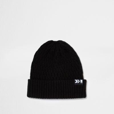River Island Mens Ribbed Fisherman Beanie Hat