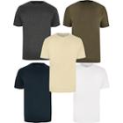 River Island Mens Multicoloured Slim Fit T-shirts 5 Pack