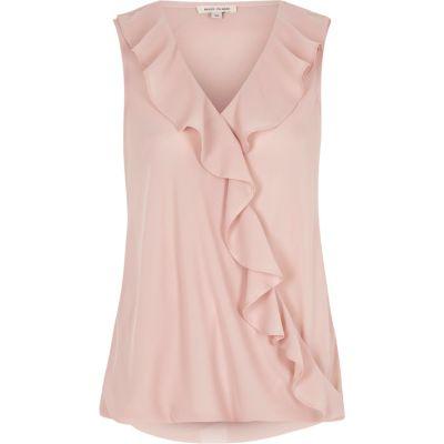 River Island Womens Frill Wrap Top