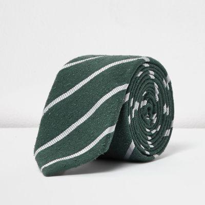 River Island Mens Stripe Smart Tie