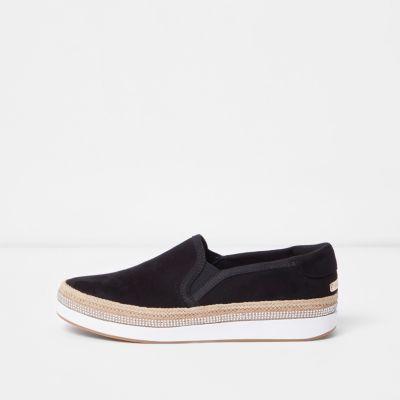River Island Womens Espadrille Heatseal Slip On Plimsolls