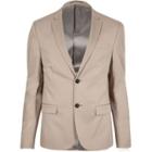 River Island Mens Skinny Cropped Suit Jacket