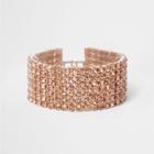 River Island Womens Rose Gold Tone Cup Chain Bracelet