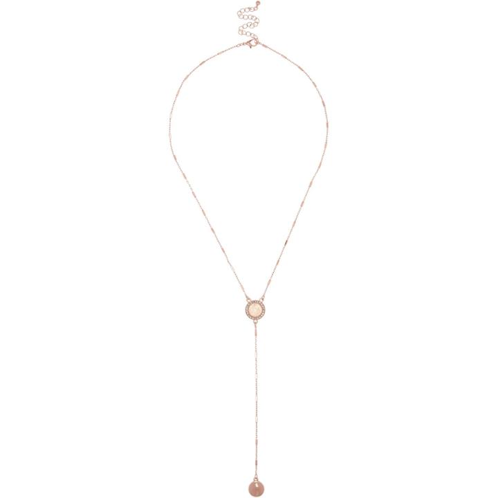 River Island Womens Gold Tone Filigree Drop Pendant Necklace