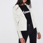 River Island Womens Faux Suede Cropped Trench Jacket