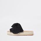 River Island Womens Laser Cut Bow Espadrille Mules