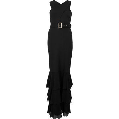 River Island Womens Chiffon Hem Maxi Dress