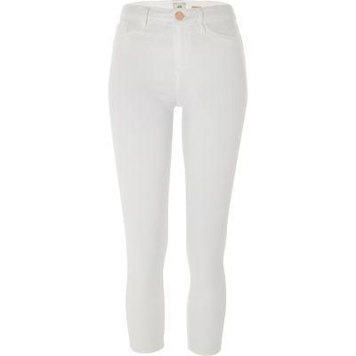 River Island Womens Petite White Molly Skinny Jeggings