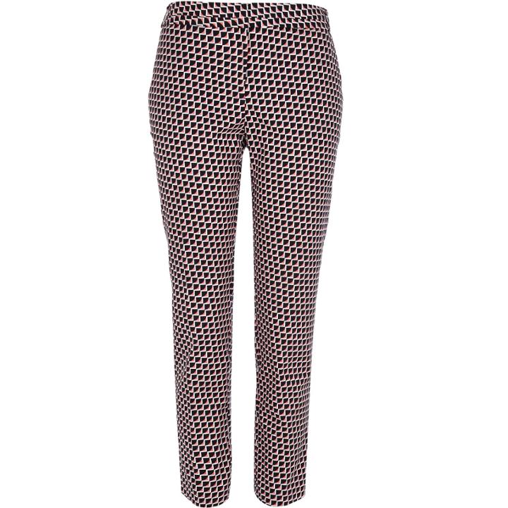 River Island Womens Geometric Print Slim Cigarette Pants