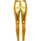 River Island Womens Metallic Gold Tube Pants
