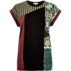 River Island Womens Color Block Print Oversized T-shirt